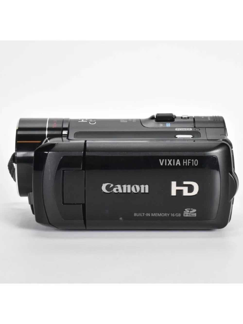 Canon VIXIA HF-10 AVCHD 16GB Dual Flash Memory HD Camcorder 12x Opt Zoom 16GB SD